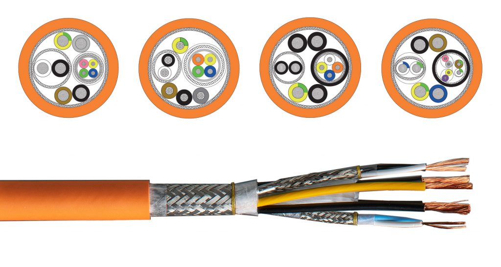 Multi-Conductor Power + Ethernet Hybrid Cable - Link